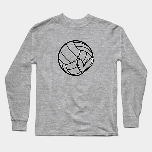 Volley love. Volleyball player coach. Perfect present for mom mother dad father friend him or her Long Sleeve T-Shirt by SerenityByAlex